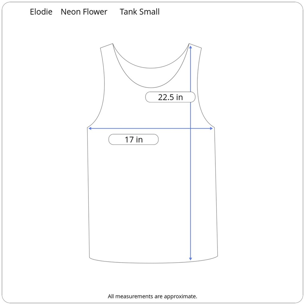 SOLDS Elodie Thin Strap Tank Top with Neon FlowerPrint - Picture 8 of 8